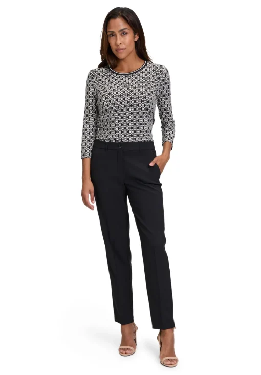 Betty Barclay t-shirts 2155-2763 Zwart / Wit Clearance