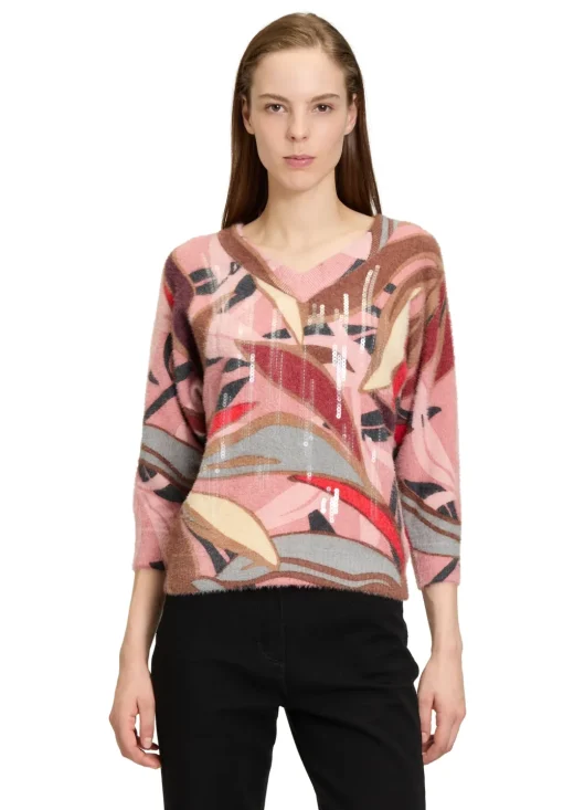Betty Barclay v-hals trui 5143-2837 Bruin New