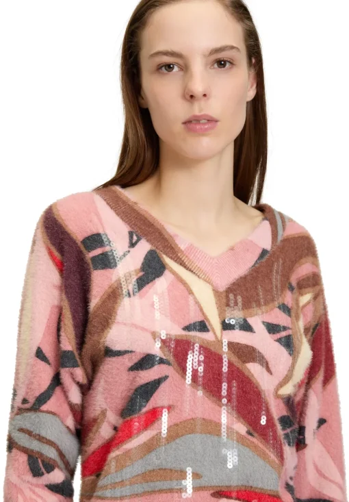 Betty Barclay v-hals trui 5143-2837 Bruin New