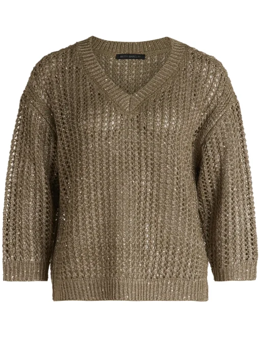 Betty Barclay v-hals trui 251-52361128 Licht Groen Clearance