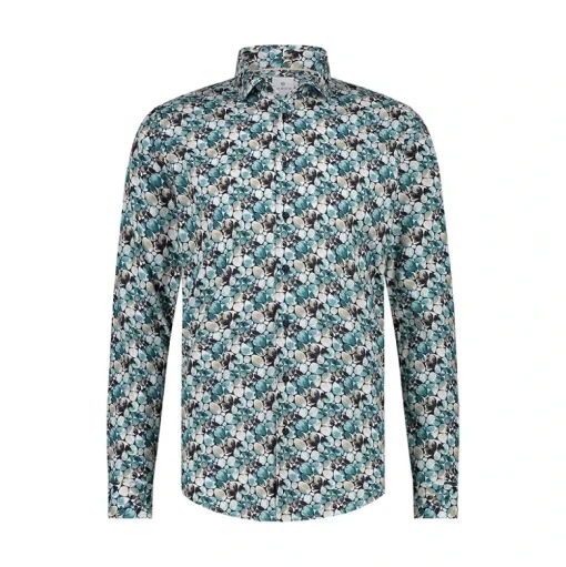 Blue Industry business overhemd 4114.41 Aqua Online