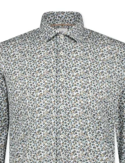 Blue Industry casual overhemd 3101.32 Groen Clearance