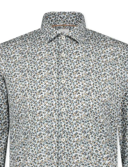 Blue Industry casual overhemd 3101.32 Groen Clearance