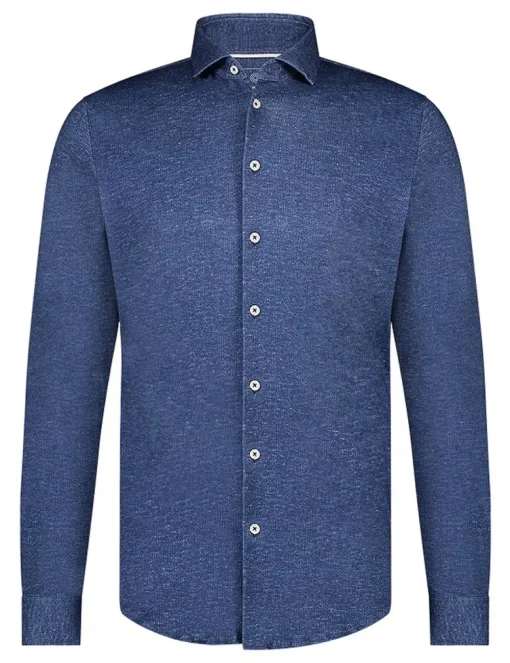 Blue Industry jersey overhemd Slim Fit 4100.41 Kobalt New