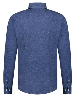 Blue Industry jersey overhemd Slim Fit 4100.41 Kobalt New
