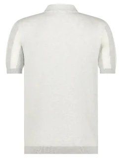 Blue Industry polo's KBII-S25-M14 Licht Grijs Discount