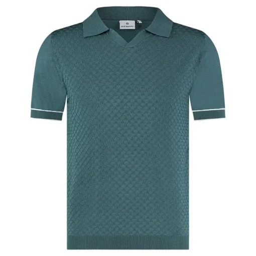 Blue Industry polo's Slim Fit KBIS24-M21 Aqua Outlet