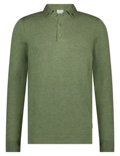 Blue Industry polo's Slim Fit KBIS25-M12 Olijf groen Fashion