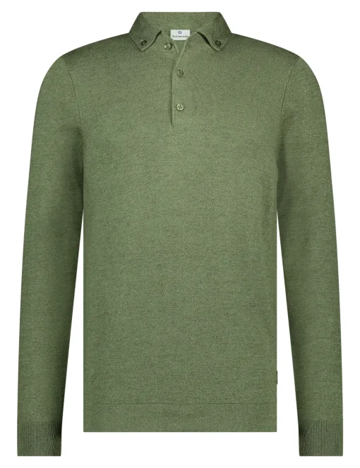 Blue Industry polo's Slim Fit KBIS25-M12 Olijf groen Fashion