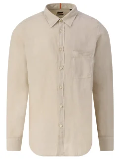 BOSS linnen overhemd 50537381 Beige Discount