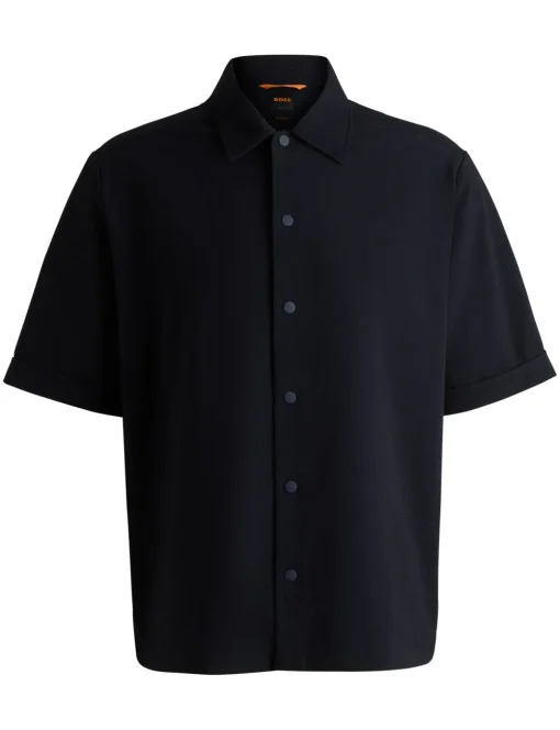BOSS overhemd 50538757 Donker Blauw Clearance
