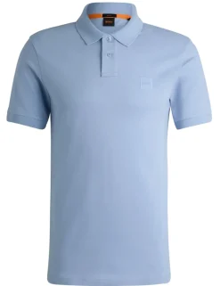 BOSS polo's 50507803 Licht Blauw Online