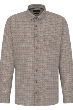 Bugatti business overhemd Regular Fit 68202-9350 Camel Sale