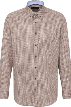 Bugatti business overhemd Regular Fit 68302-9350 Camel Fashion