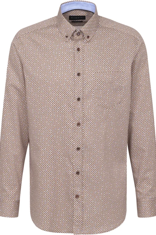 Bugatti business overhemd Regular Fit 68302-9350 Camel Fashion