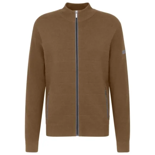 Bugatti gebreid vest 65523-7600 Camel Outlet