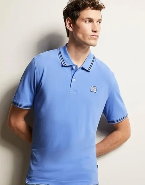 Bugatti polo's Regular Fit 55001a-8150 Blauw Hot