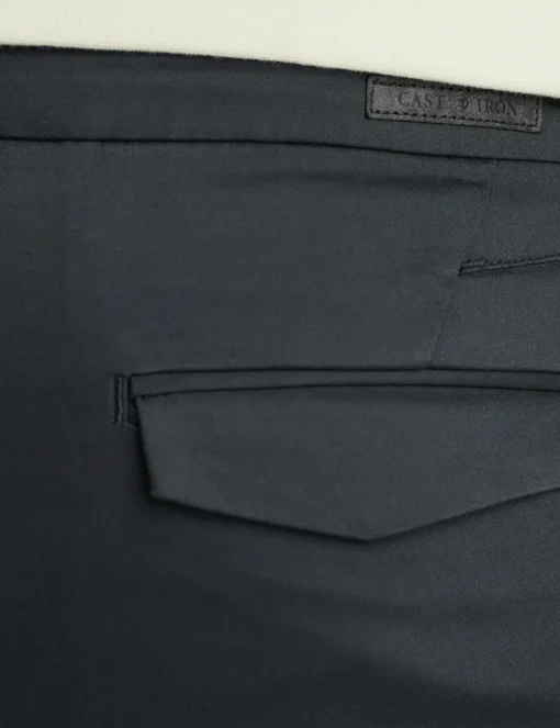 Cast Iron business pantalon CTR2502600 Blauw Fashion