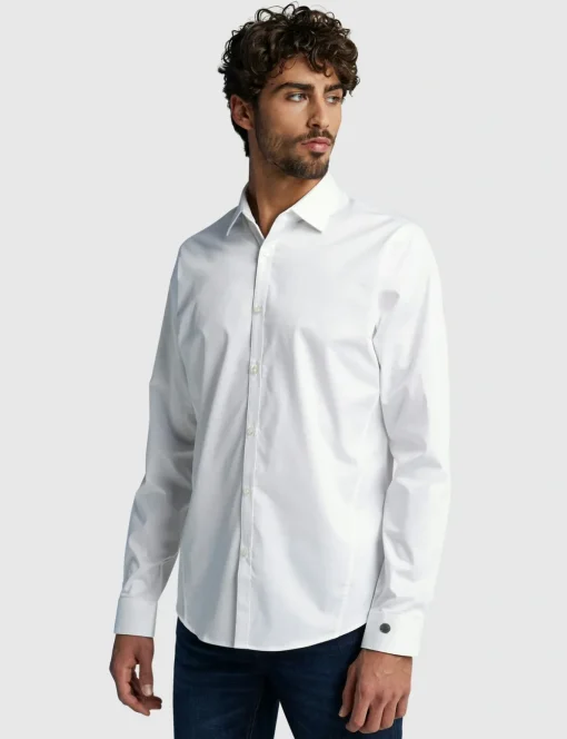 Cast Iron casual overhemd Slim Fit CSI00429 Wit Hot