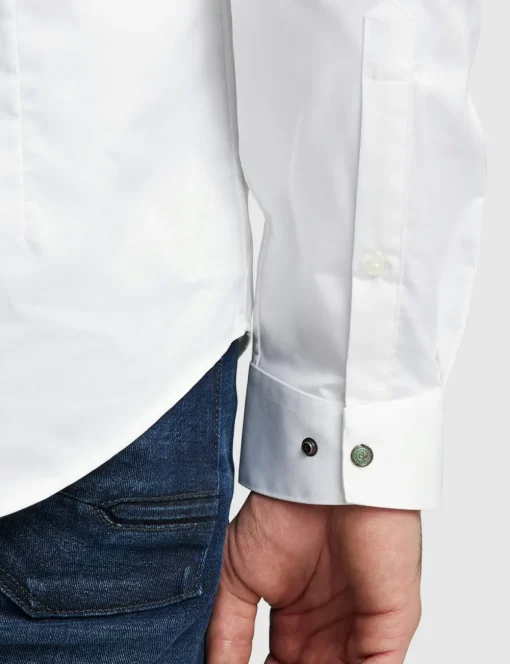 Cast Iron casual overhemd Slim Fit CSI00429 Wit Hot