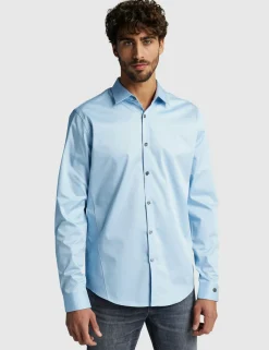 Cast Iron casual overhemd Slim Fit CSI00429 Licht Blauw New