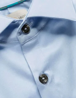 Cast Iron casual overhemd Slim Fit CSI00429 Licht Blauw New