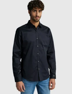 Cast Iron casual overhemd Slim Fit CSI00429 Zwart Clearance