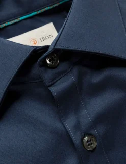 Cast Iron casual overhemd Slim Fit CSI00429 Indigo New