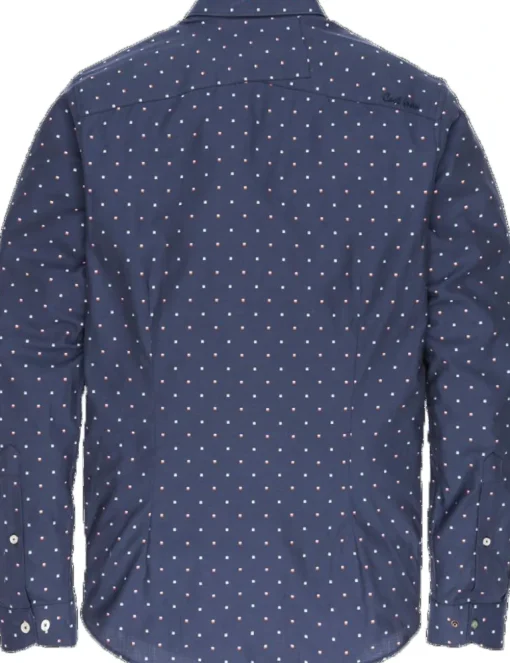 Cast Iron casual overhemd Slim Fit csi196624 Donker Blauw Discount