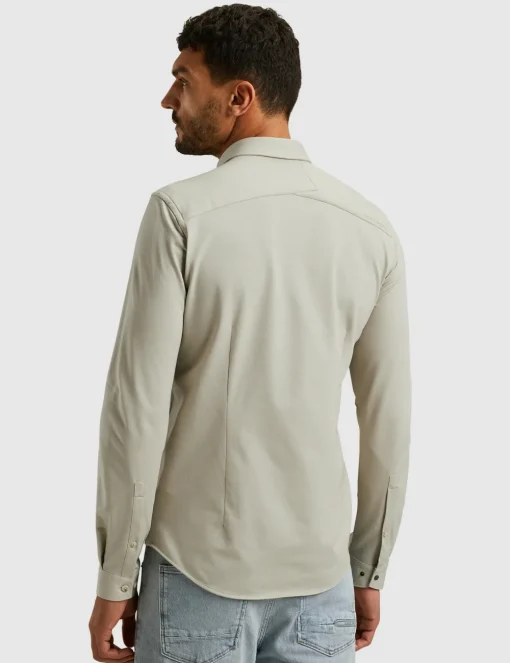 Cast Iron jersey overhemd CSI2503226 Grijs Melange Best