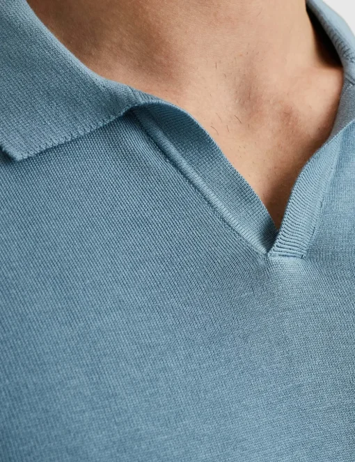 Cast Iron polo's CPSS2503870 Licht Blauw Fashion