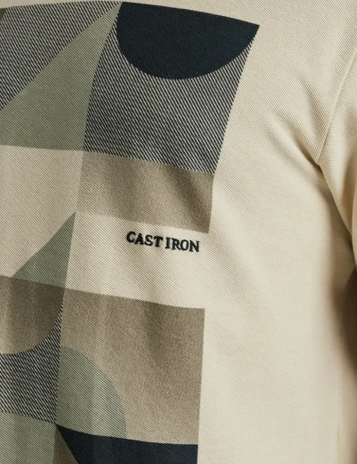 Cast Iron t-shirts CTSS2502554 Licht Groen Fashion
