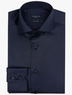 Cavallaro business overhemd 110999120 Donker Blauw Online