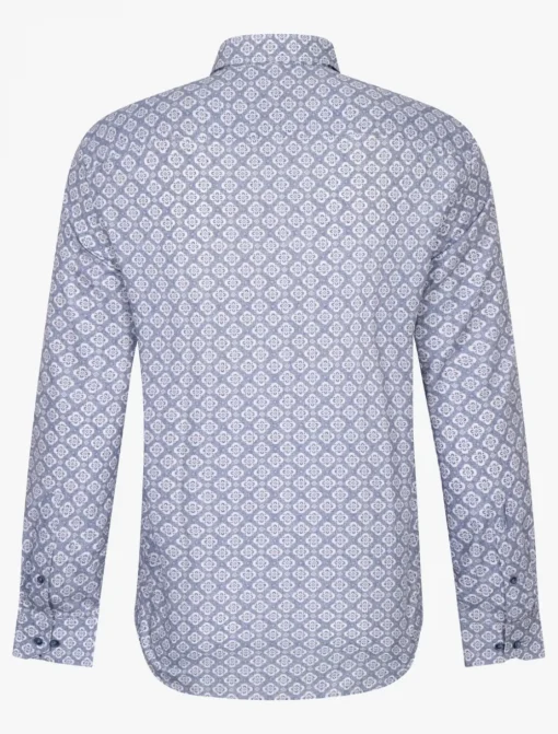 Cavallaro casual overhemd Tailored Fit 110241016 Blauw Best