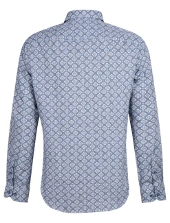 Cavallaro casual overhemd Tailored Fit 110241016 Blauw Best