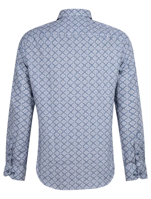 Cavallaro casual overhemd Tailored Fit 110241016 Blauw Best