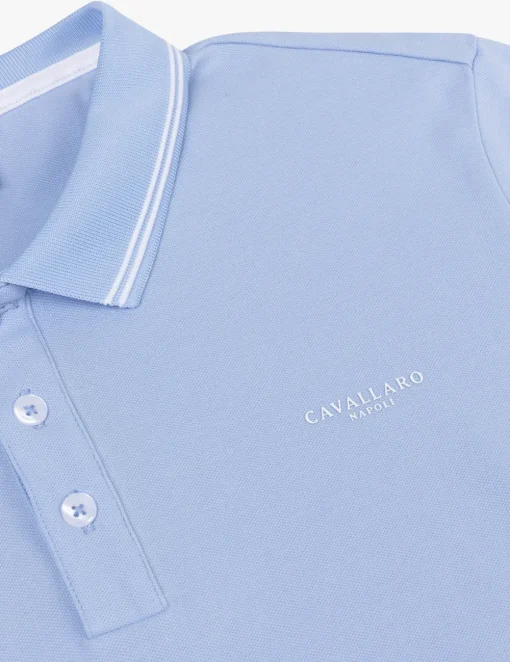Cavallaro polo's 116251004 Licht Blauw Clearance