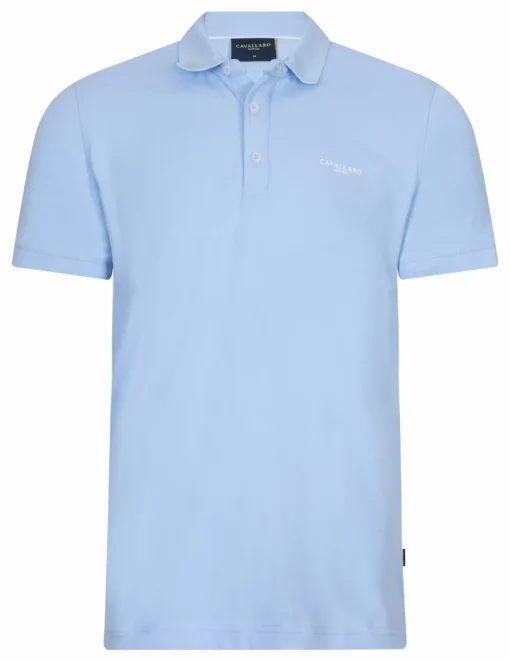 Cavallaro polo's Slim Fit 116251013 Licht Blauw Discount