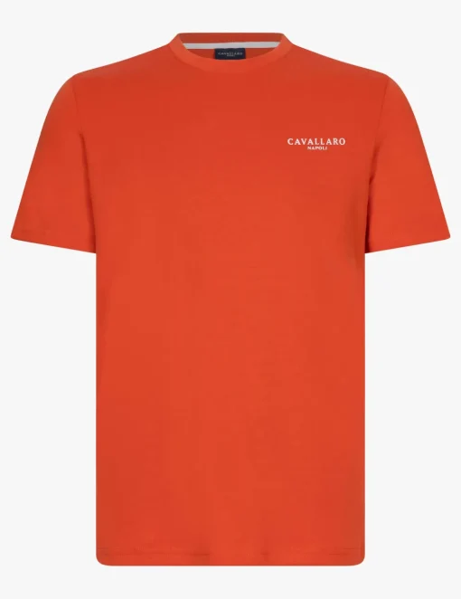 Cavallaro t-shirts Slim Fit 117251016 Brique New