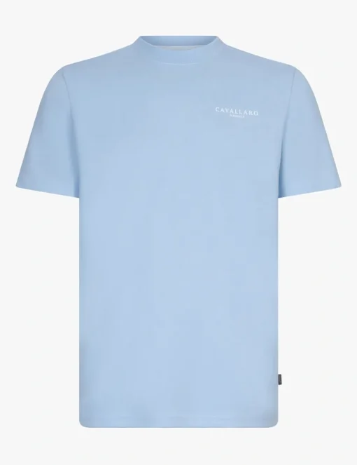 Cavallaro t-shirts Slim Fit 117251016 Licht Blauw Sale