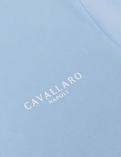 Cavallaro t-shirts Slim Fit 117251016 Licht Blauw Sale