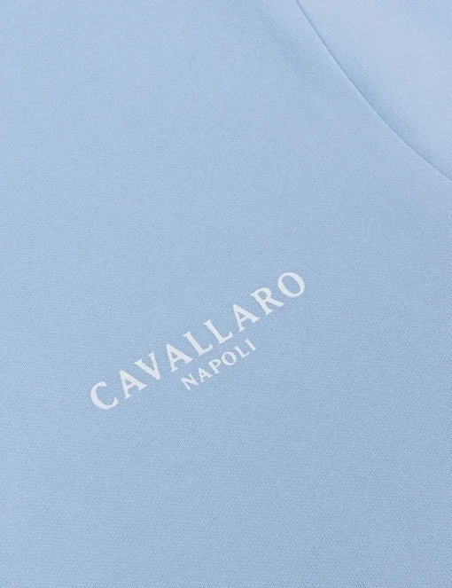 Cavallaro t-shirts Slim Fit 117251016 Licht Blauw Sale