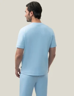 Cavallaro t-shirts Slim Fit 117251016 Licht Blauw Sale