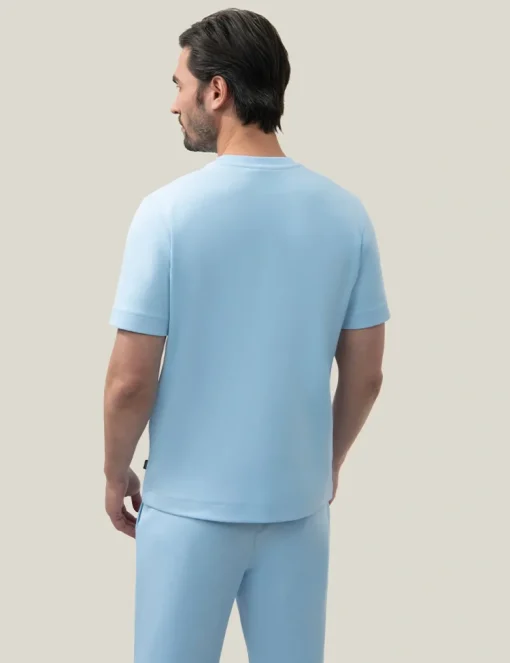 Cavallaro t-shirts Slim Fit 117251016 Licht Blauw Sale