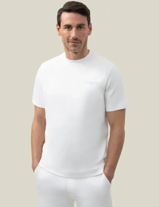 Cavallaro t-shirts Slim Fit 117251016 Offwhite Sale
