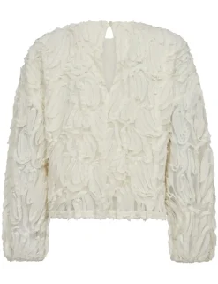 Co'Couture blouse 35889-SHANIA-FLUF Offwhite Clearance