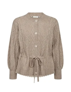 Co'Couture gebreid vest 32166-ROWCCCABEL Beige Outlet