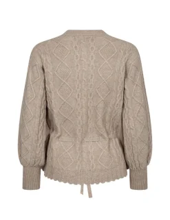 Co'Couture gebreid vest 32166-ROWCCCABEL Beige Outlet