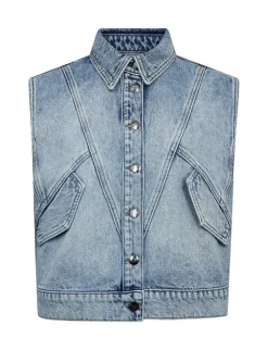 Co'Couture gilets 30307-bowieccvest Denim Best
