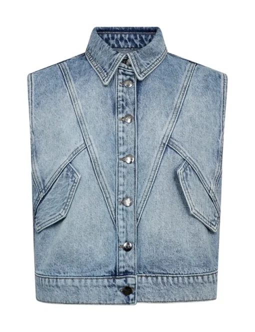 Co'Couture gilets 30307-bowieccvest Denim Best